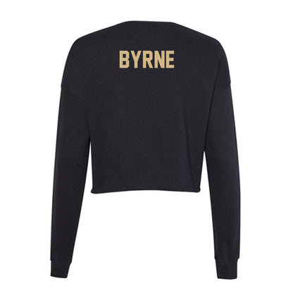 Purdue - NCAA Cheerleading : Sara Byrne - Women's Cropped Crew Fleece-1