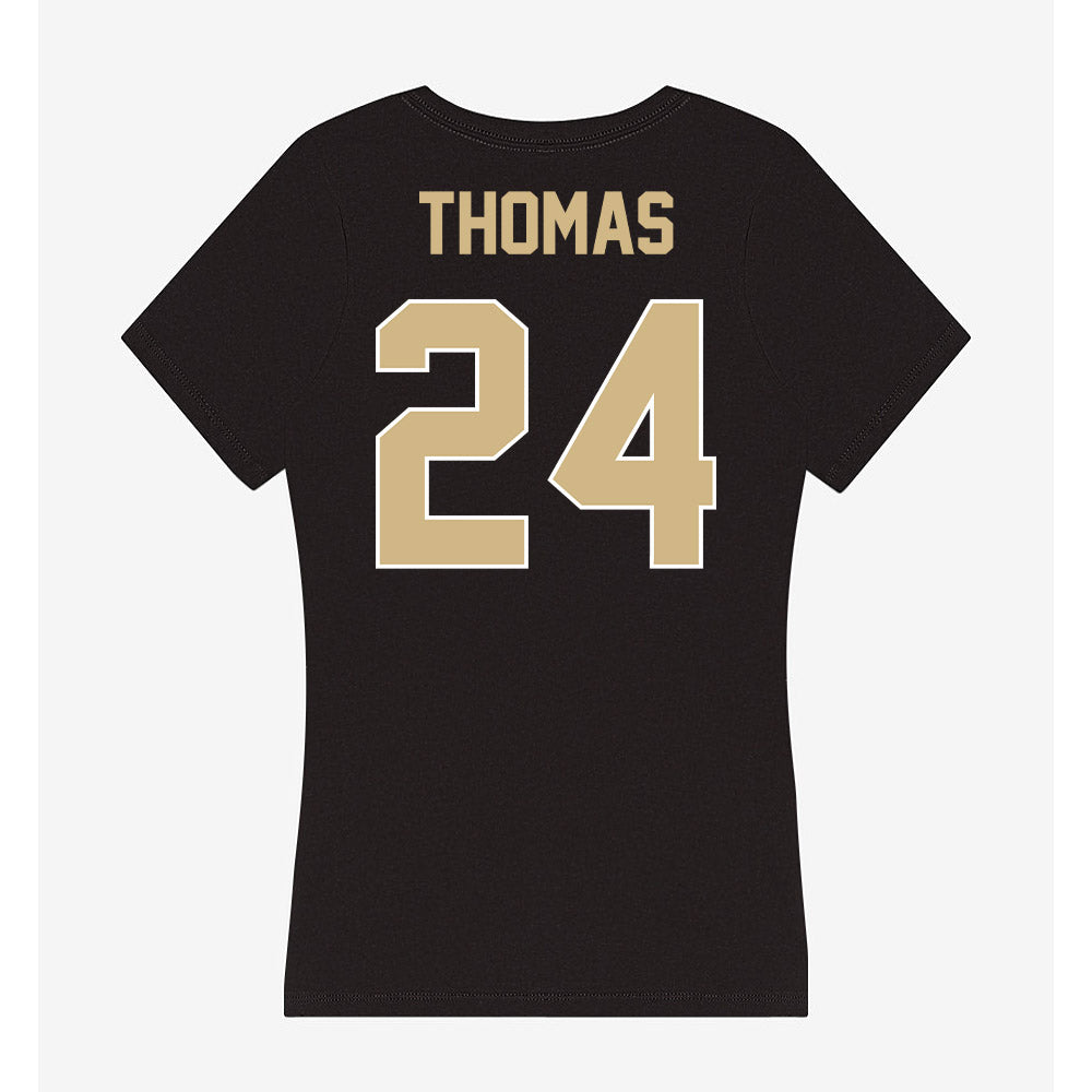 Purdue - NCAA Football : Malachi Thomas - Women's V-Neck T-Shirt-1