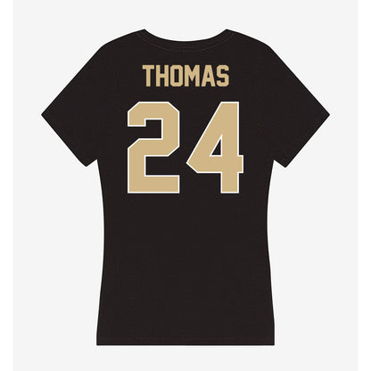 Purdue - NCAA Football : Malachi Thomas - Women's V-Neck T-Shirt-1