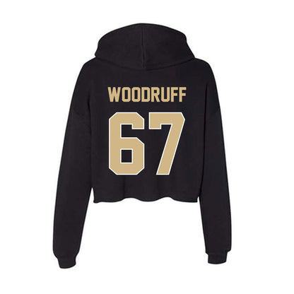 Purdue - NCAA Football : Drew Woodruff - Women's Crop Fleece Hoodie-1