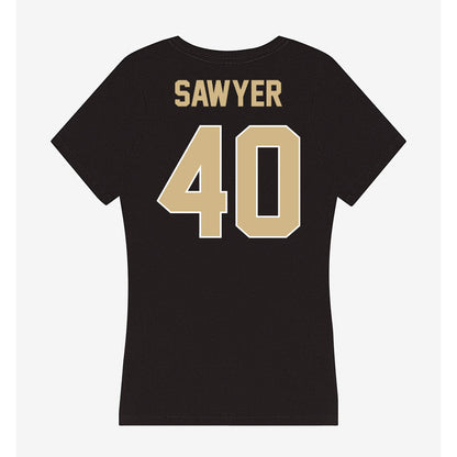Purdue - NCAA Baseball : Barron Sawyer - Women's V-Neck T-Shirt-1
