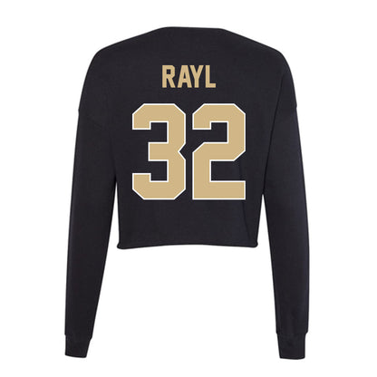 Purdue - NCAA Men's Basketball : Jace Rayl - Women's Cropped Crew Fleece-1