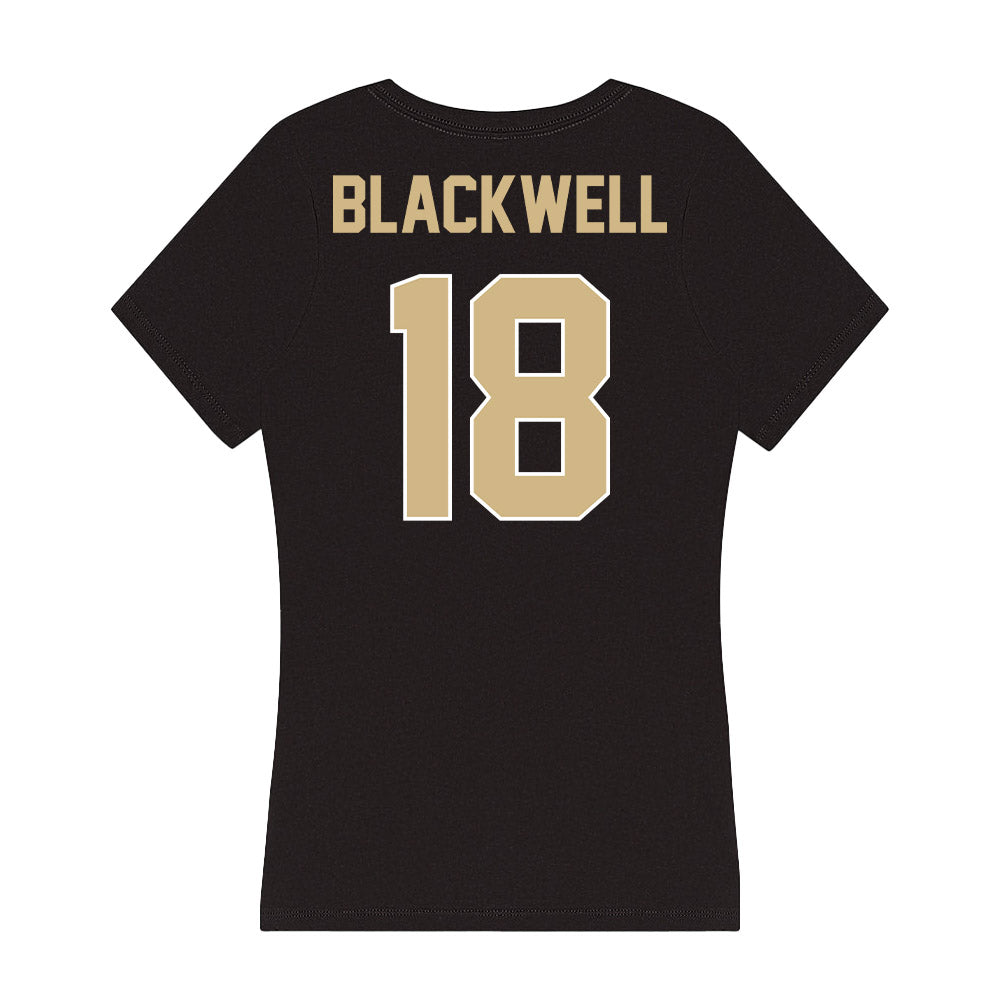 Purdue - NCAA Baseball : Jonathan Blackwell - Women's V-Neck T-Shirt-1