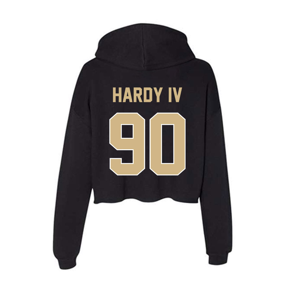 Purdue - NCAA Football : James Hardy IV - Women's Crop Fleece Hoodie-1