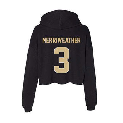 Purdue - NCAA Football : Jaheim Merriweather - Women's Crop Fleece Hoodie-1