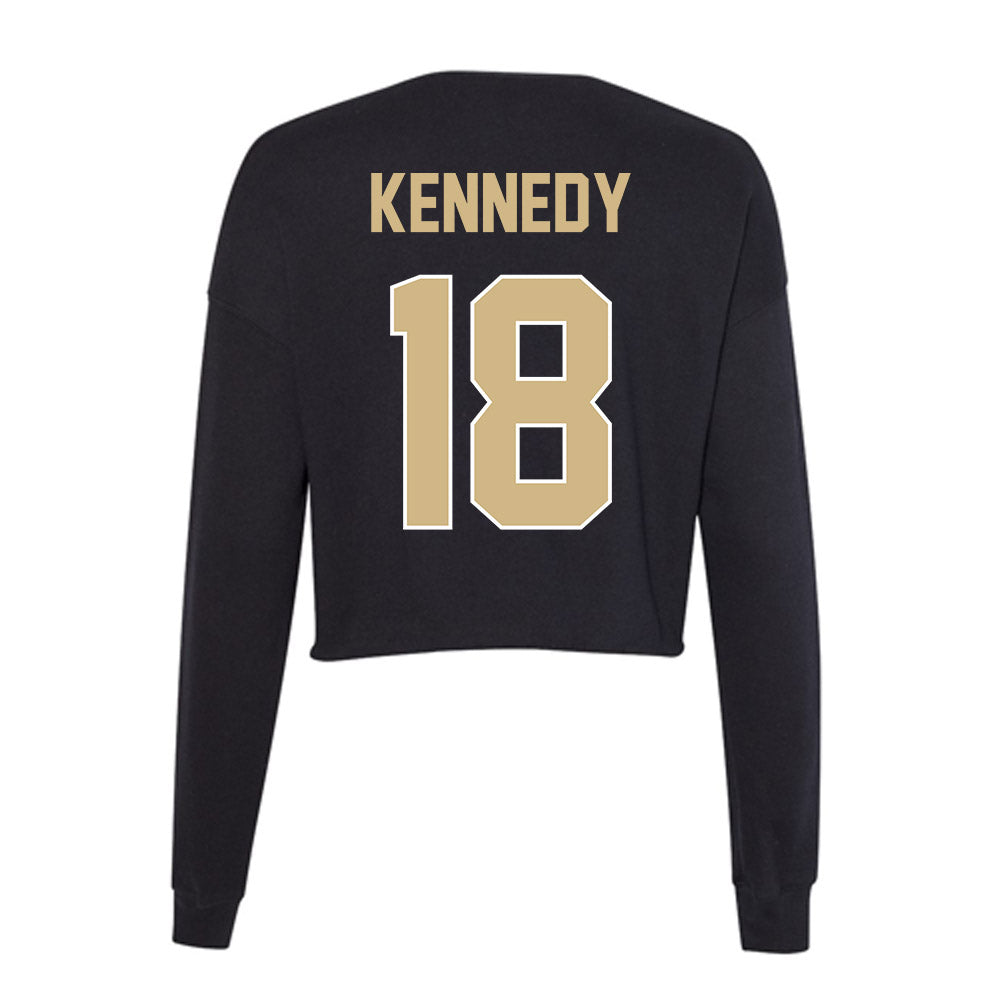 Purdue - NCAA Football : Demeco Kennedy - Women's Cropped Crew Fleece-1