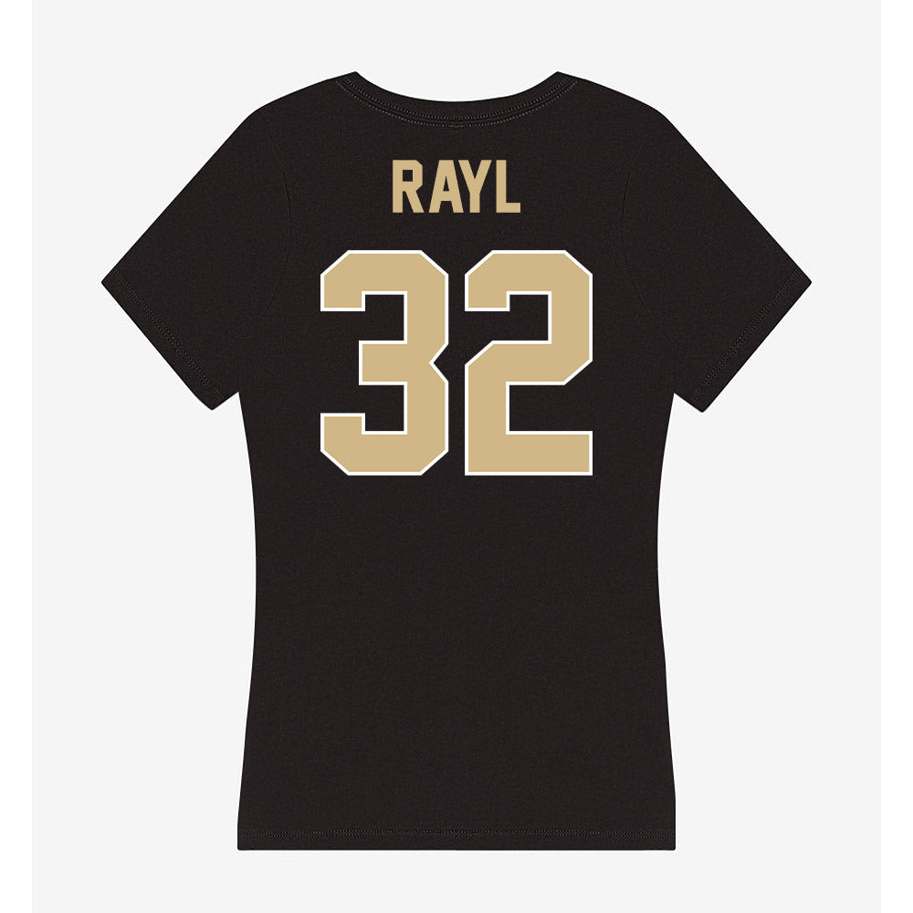 Purdue - NCAA Men's Basketball : Jace Rayl - Women's V-Neck T-Shirt-1
