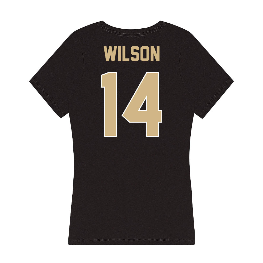 Purdue - NCAA Football : Jacob Wilson - Women's V-Neck T-Shirt-1