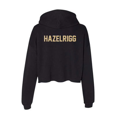 Purdue - NCAA Women's Cross Country : Paige Hazelrigg - Women's Crop Fleece Hoodie-1