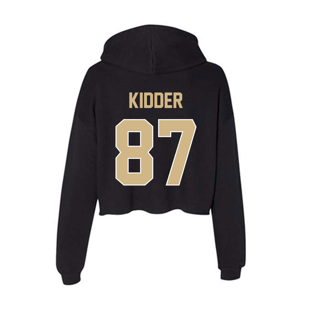 Purdue - NCAA Football : Adam Kidder - Women's Crop Fleece Hoodie-1