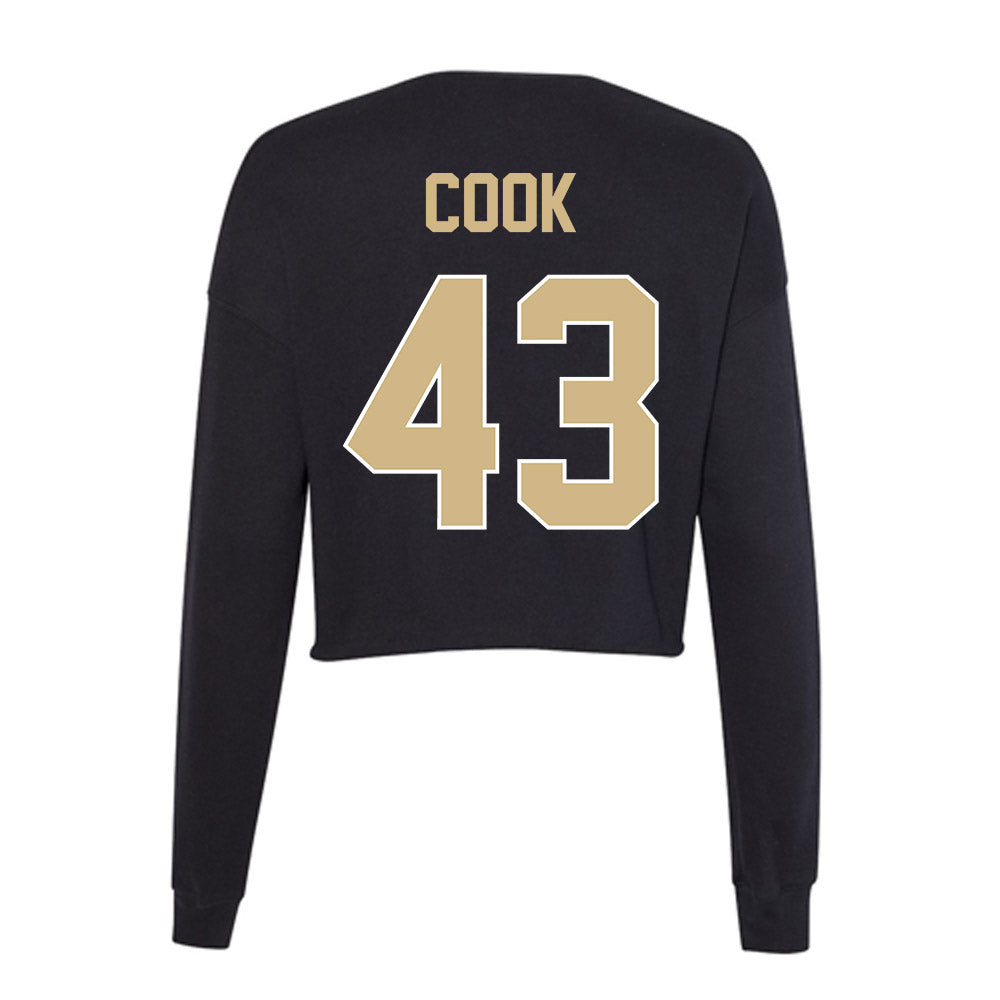 Purdue - NCAA Baseball : Avery Cook - Women's Cropped Crew Fleece-1