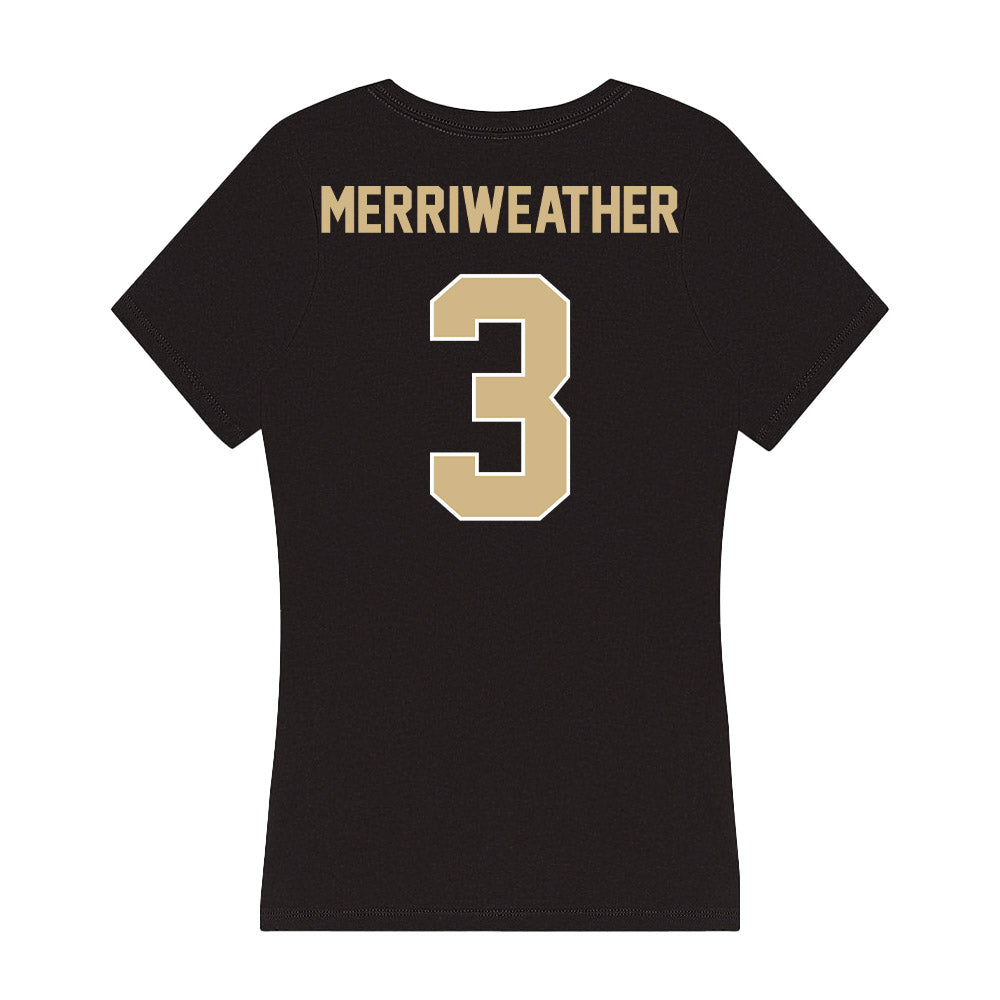 Purdue - NCAA Football : Jaheim Merriweather - Women's V-Neck T-Shirt-1