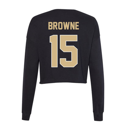 Purdue - NCAA Football : Ryan Browne - Women's Cropped Crew Fleece-1