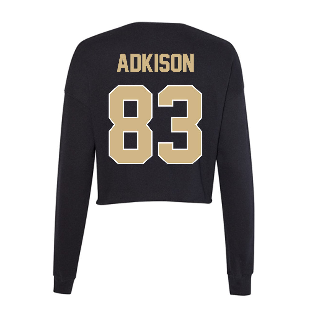 Purdue - NCAA Football : Andrew Adkison - Women's Cropped Crew Fleece-1