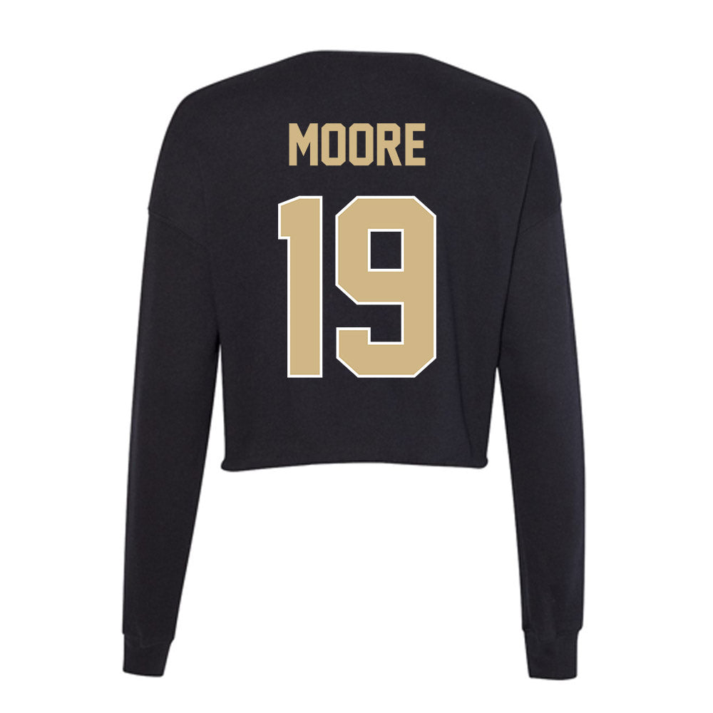 Purdue - NCAA Baseball : Avery Moore - Women's Cropped Crew Fleece-1
