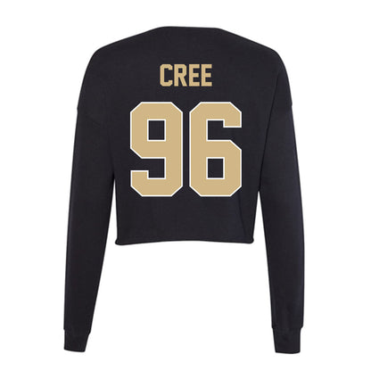 Purdue - NCAA Football : Jordan Cree - Women's Cropped Crew Fleece-1