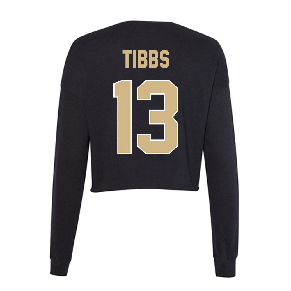 Purdue - NCAA Football : Jaron Tibbs - Women's Cropped Crew Fleece-1