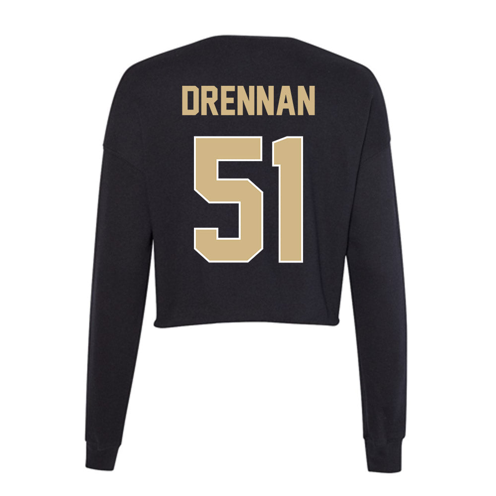 Purdue - NCAA Football : Landon Drennan - Women's Cropped Crew Fleece-1