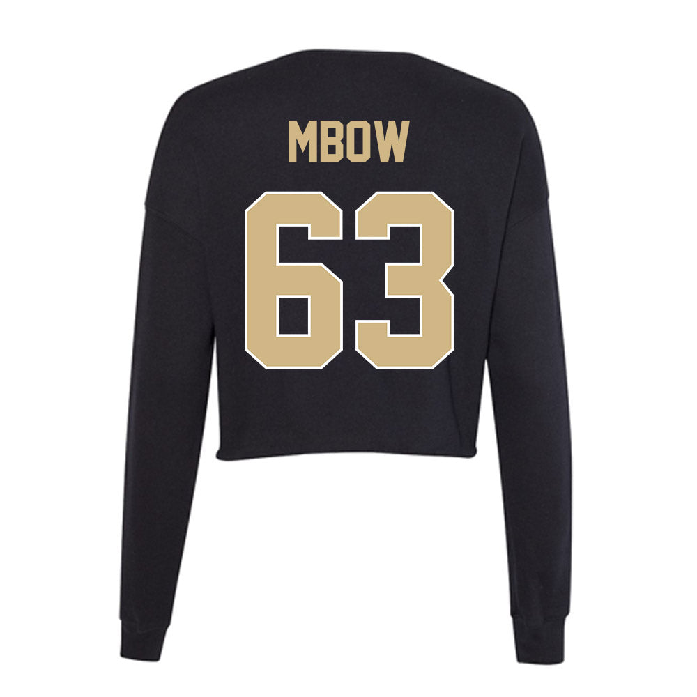 Purdue - NCAA Football : Marcus Mbow - Women's Cropped Crew Fleece-1