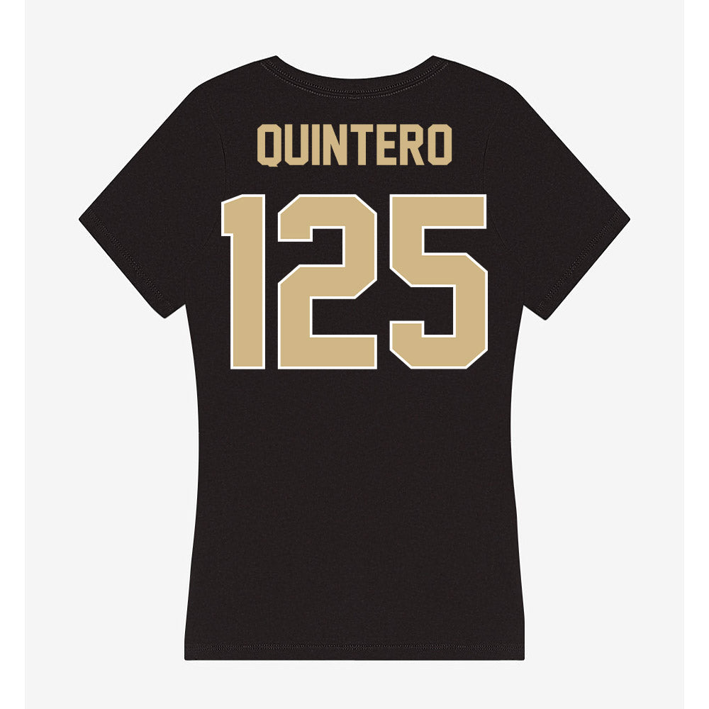 Purdue - NCAA Wrestling : Isaiah Quintero - Women's V-Neck T-Shirt-1