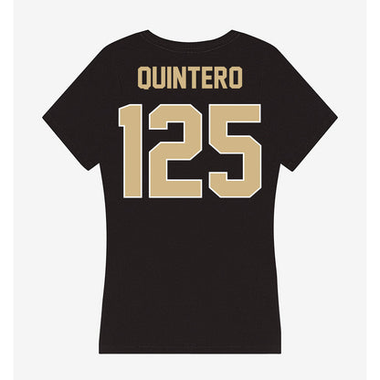 Purdue - NCAA Wrestling : Isaiah Quintero - Women's V-Neck T-Shirt-1