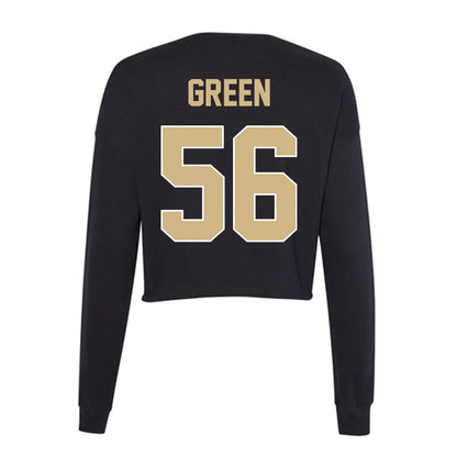 Purdue - NCAA Football : Tyrell Green - Women's Cropped Crew Fleece-1
