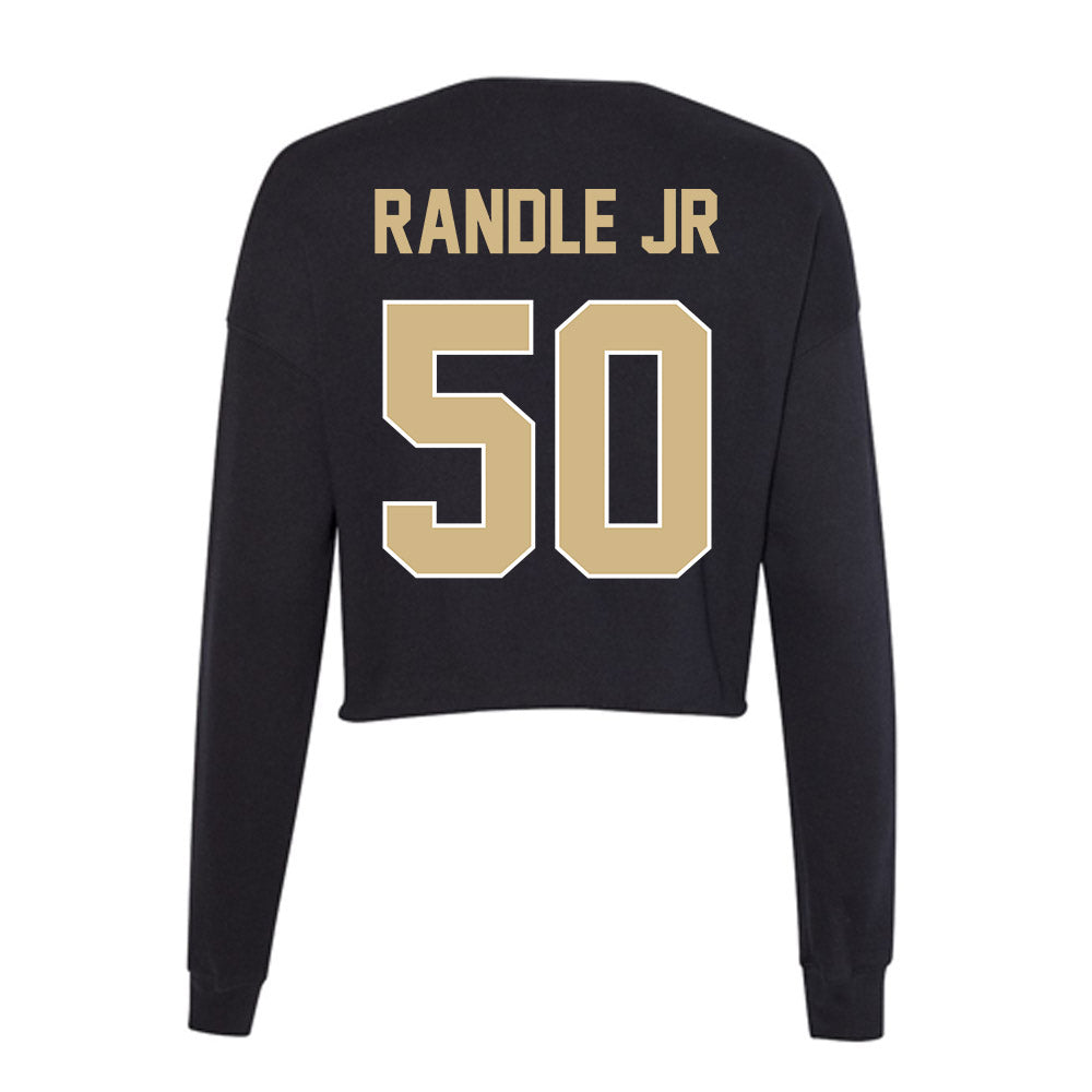 Purdue - NCAA Football : John Randle Jr - Women's Cropped Crew Fleece-1