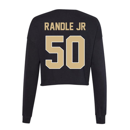 Purdue - NCAA Football : John Randle Jr - Women's Cropped Crew Fleece-1