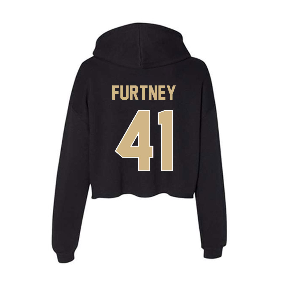 Purdue - NCAA Football : Ben Furtney - Women's Crop Fleece Hoodie-1