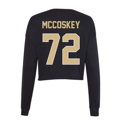 Purdue - NCAA Football : Jude Mccoskey - Women's Cropped Crew Fleece-1