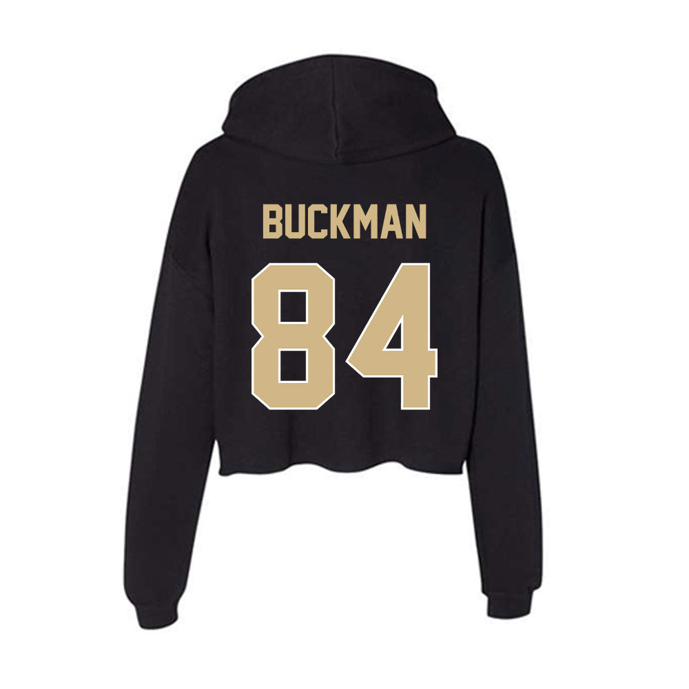 Purdue - NCAA Football : Nolan Buckman - Women's Crop Fleece Hoodie-1