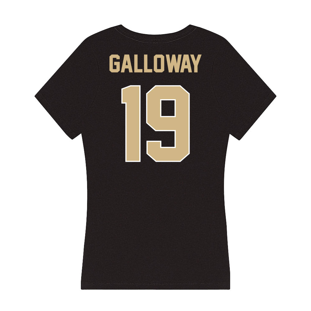 Purdue - NCAA Football : Tayvion Galloway - Women's V-Neck T-Shirt-1