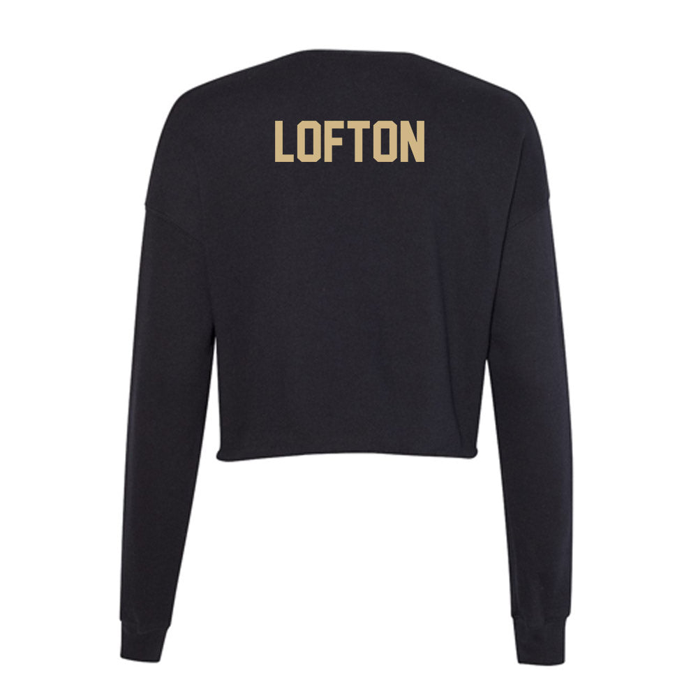 Purdue - NCAA Women's Track & Field : Amarianna Lofton - Women's Cropped Crew Fleece-1