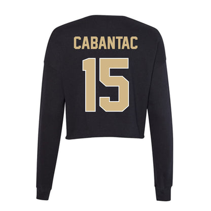 Purdue - NCAA Women's Soccer : Anisten Cabantac - Women's Cropped Crew Fleece-1