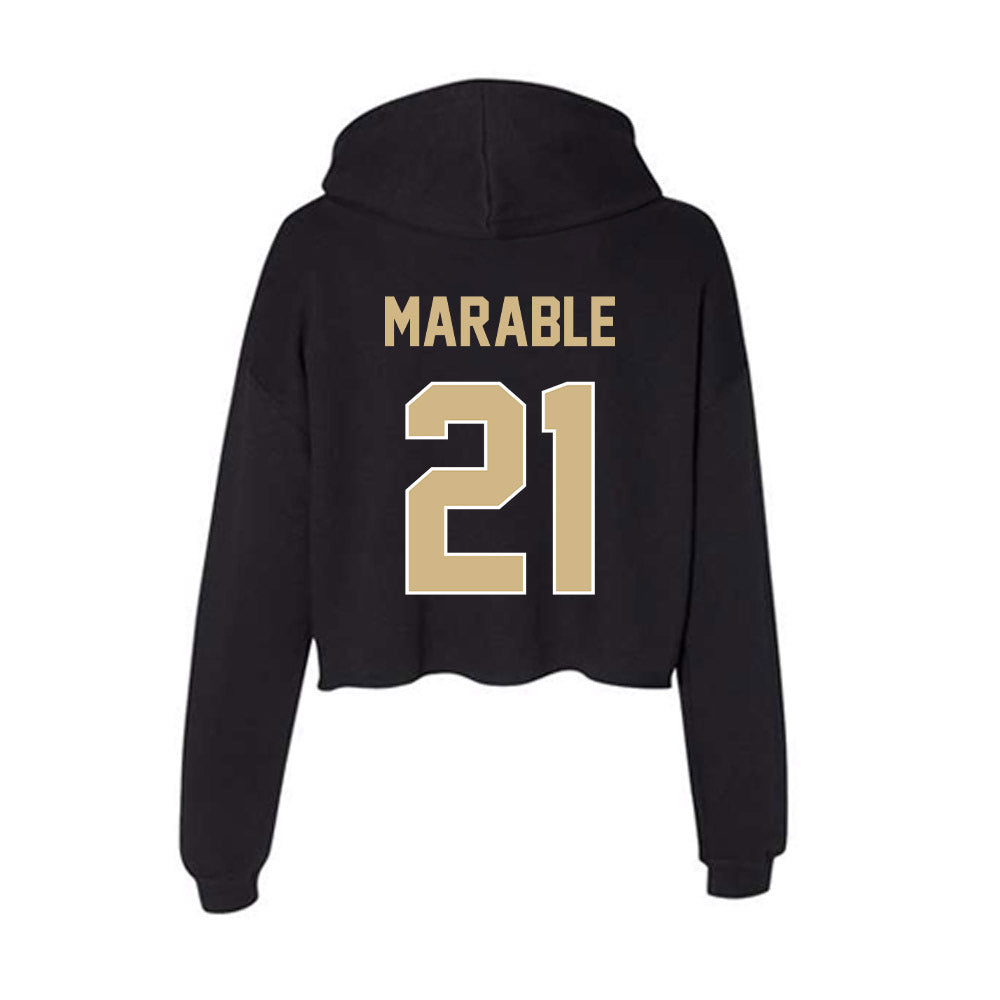 Purdue - NCAA Football : D'Mon Marable - Women's Crop Fleece Hoodie-1