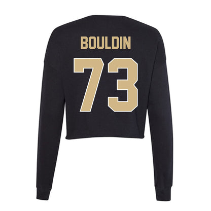 Purdue - NCAA Football : Jaekwon Bouldin - Women's Cropped Crew Fleece-1