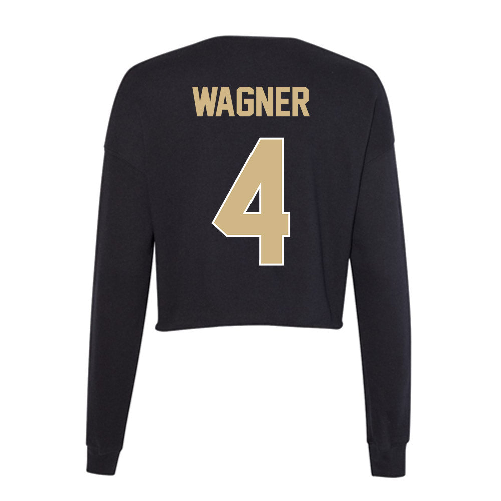 Purdue - NCAA Baseball : Luke Wagner - Women's Cropped Crew Fleece-1