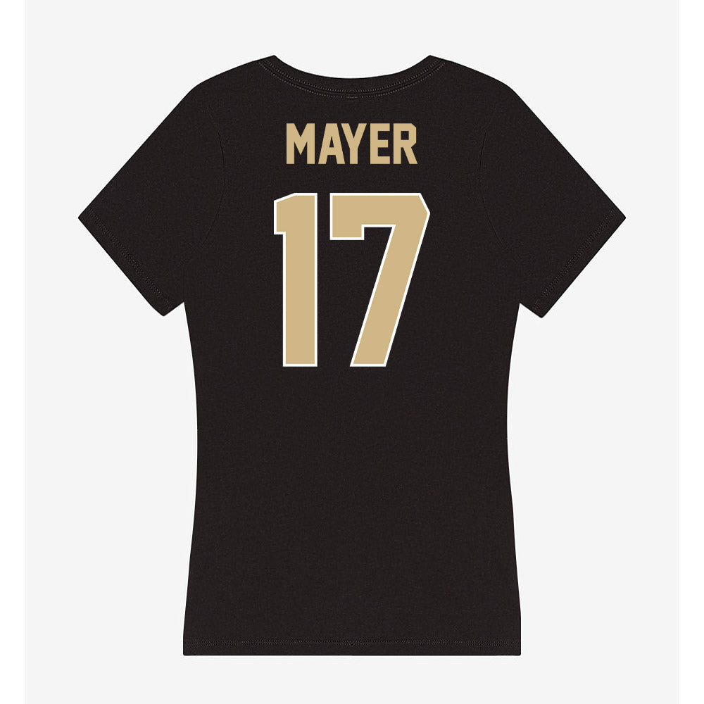 Purdue - NCAA Men's Basketball : Omer Mayer - Women's V-Neck T-Shirt-1