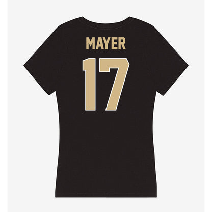 Purdue - NCAA Men's Basketball : Omer Mayer - Women's V-Neck T-Shirt-1