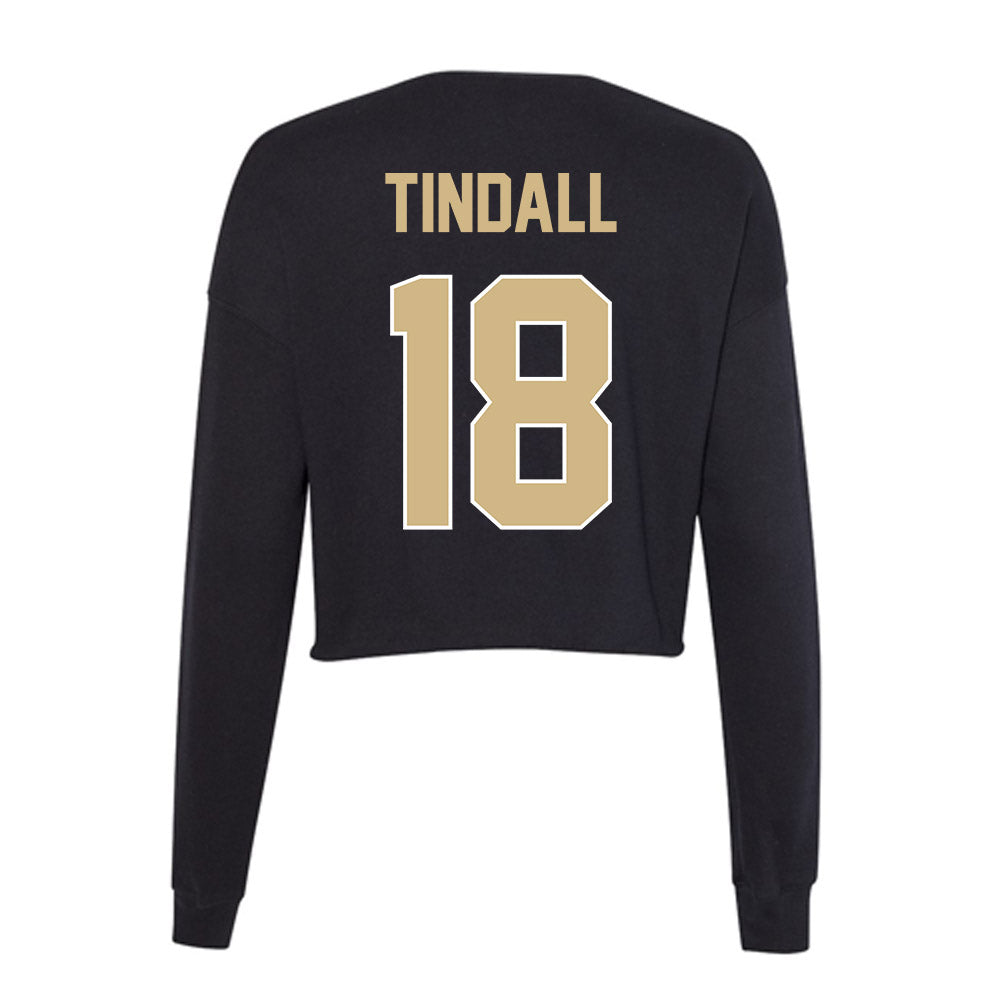 Purdue - NCAA Women's Volleyball : Addy Tindall - Women's Cropped Crew Fleece-1