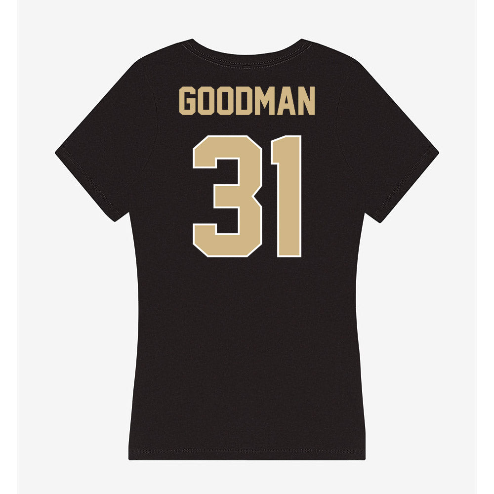 Purdue - NCAA Football : Finn Goodman - Women's V-Neck T-Shirt-1