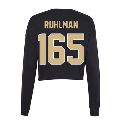 Purdue - NCAA Wrestling : Delaney Ruhlman - Women's Cropped Crew Fleece-1