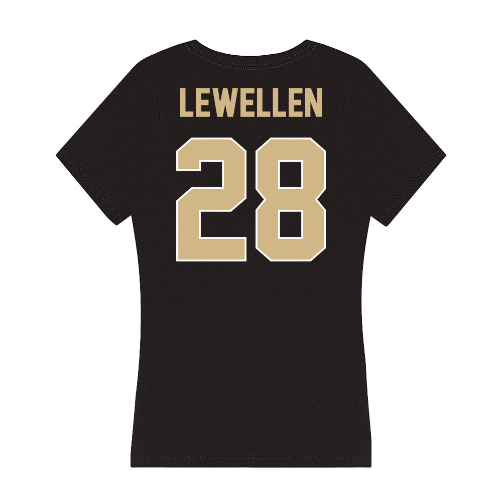 Purdue - NCAA Football : Addai Lewellen - Women's V-Neck T-Shirt-1