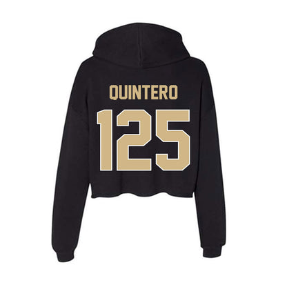 Purdue - NCAA Wrestling : Isaiah Quintero - Women's Crop Fleece Hoodie-1