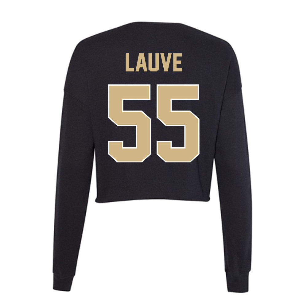 Purdue - NCAA Baseball : Lance Lauve - Women's Cropped Crew Fleece-1