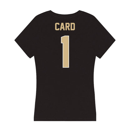 Purdue - NCAA Football : Hudson Card - Women's V-Neck T-Shirt-1