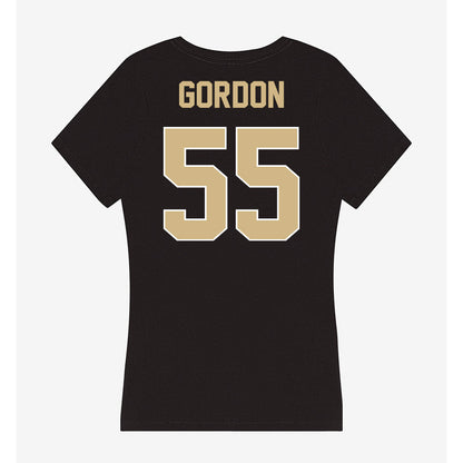 Purdue - NCAA Women's Basketball : Avery Gordon - Women's V-Neck T-Shirt-1