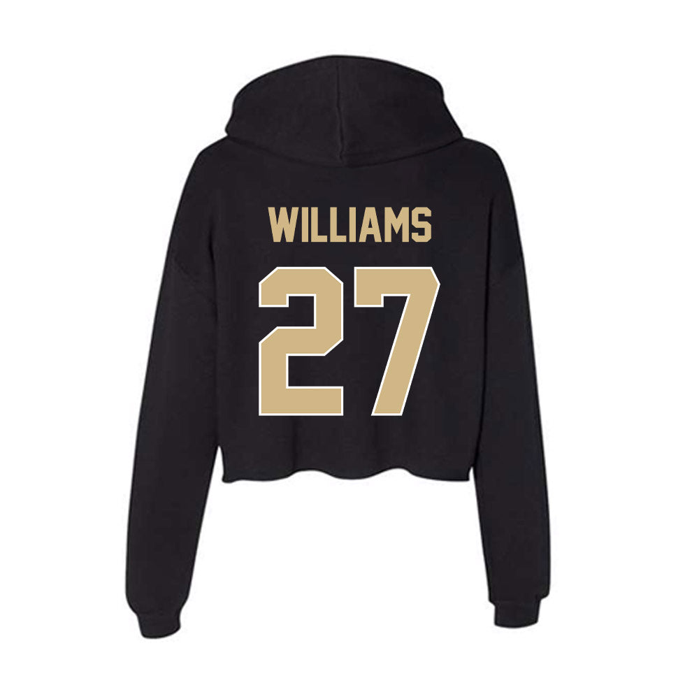 Purdue - NCAA Football : Zeke Williams - Women's Crop Fleece Hoodie-1