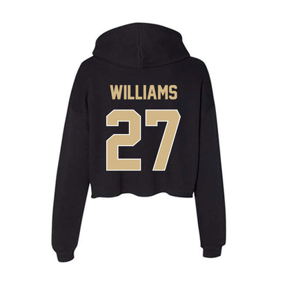 Purdue - NCAA Football : Zeke Williams - Women's Crop Fleece Hoodie-1