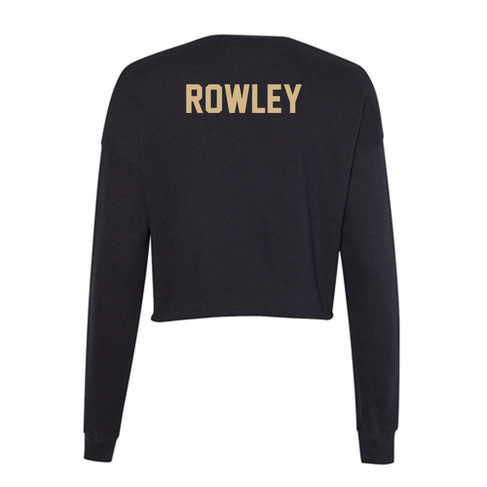 Purdue - NCAA Wrestling : James Rowley - Women's Cropped Crew Fleece-1